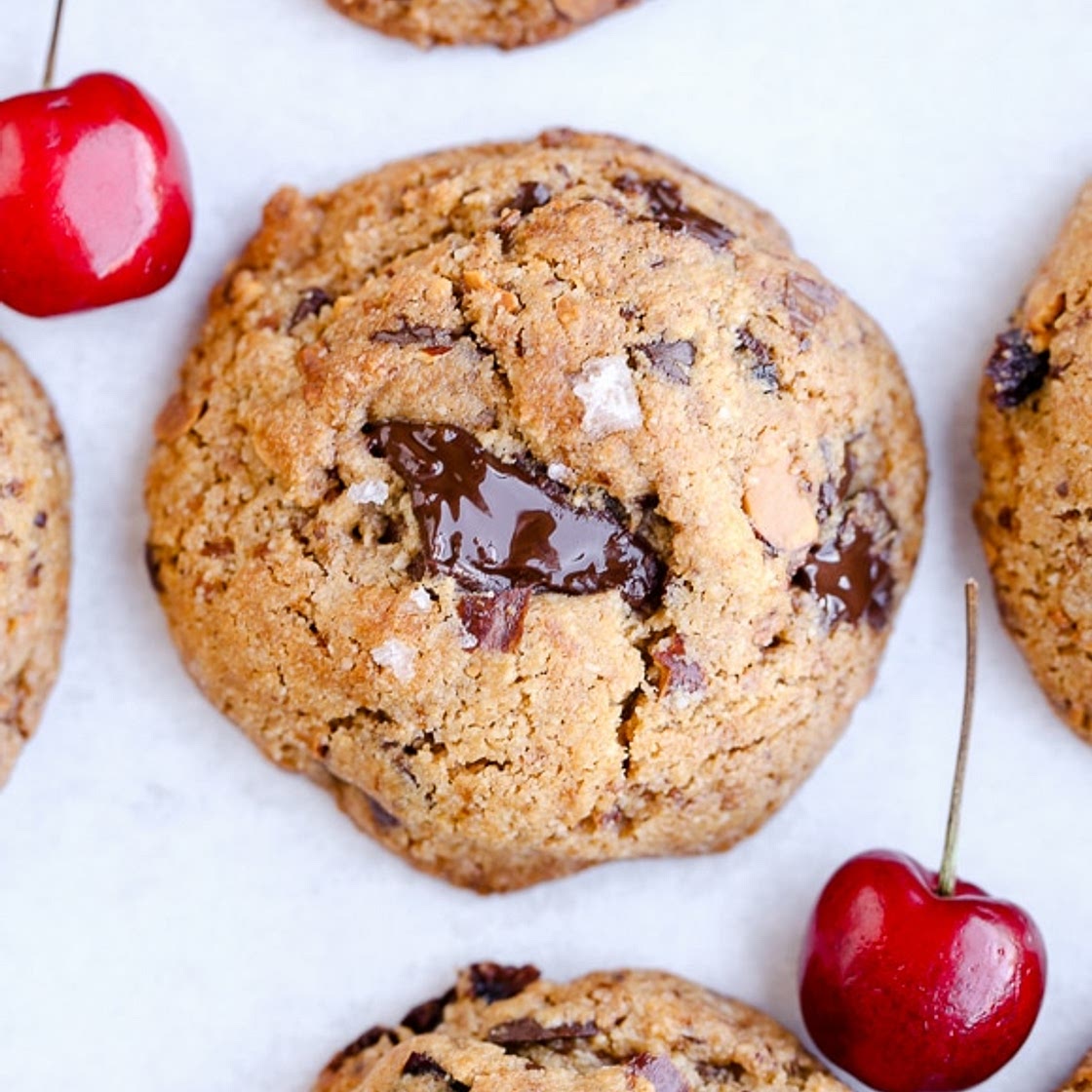 Paleo Cherry Almond Chocolate Chunk Cookies Recipe