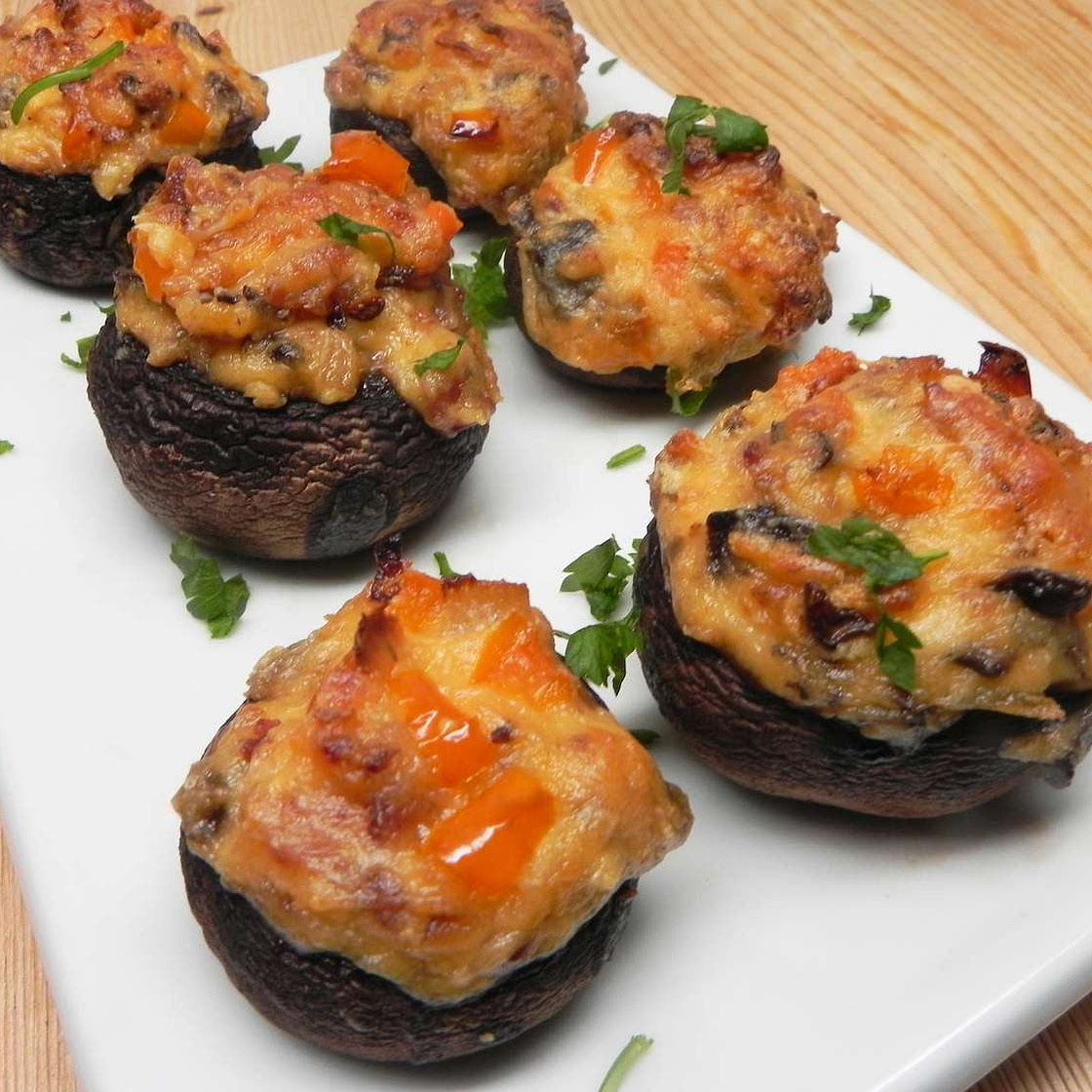 Stuffed Mushrooms with Sour Cream