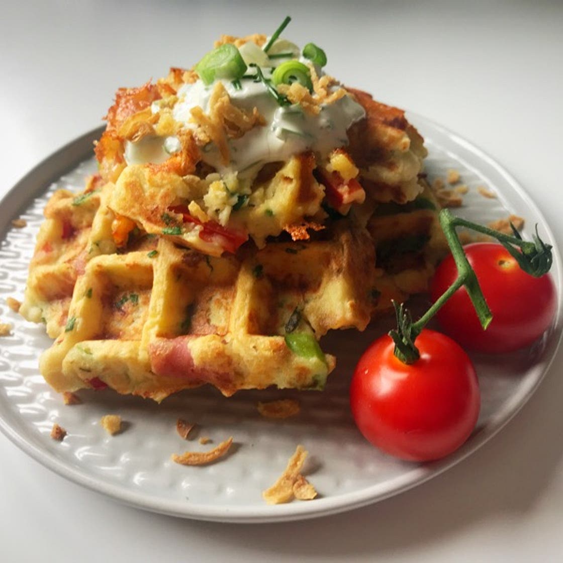Recipe: Cheesy Leftover Mashed Potato Waffles