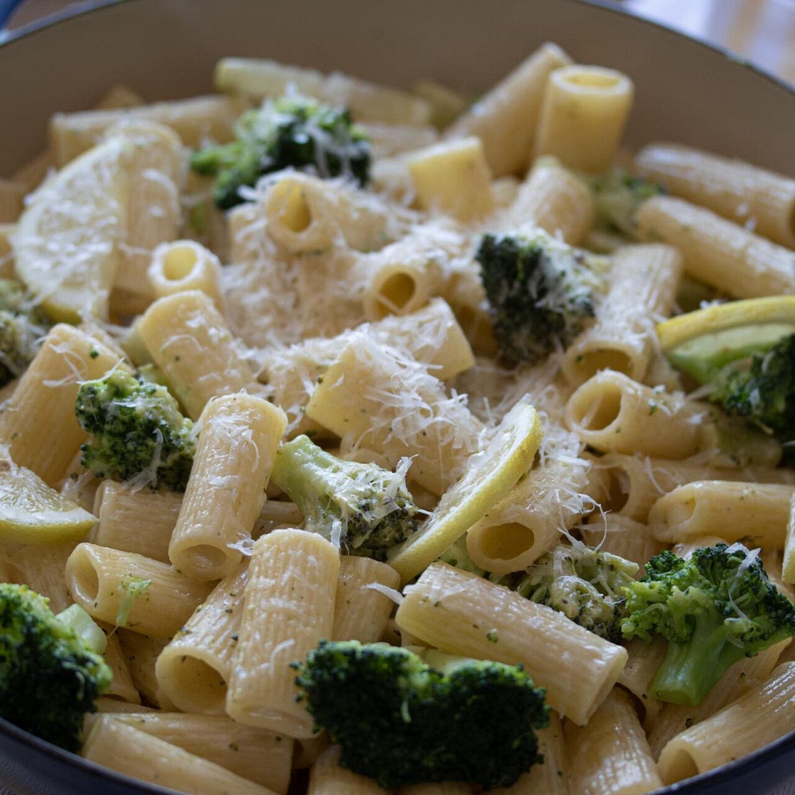 Broccoli with Lemon Rigatoni