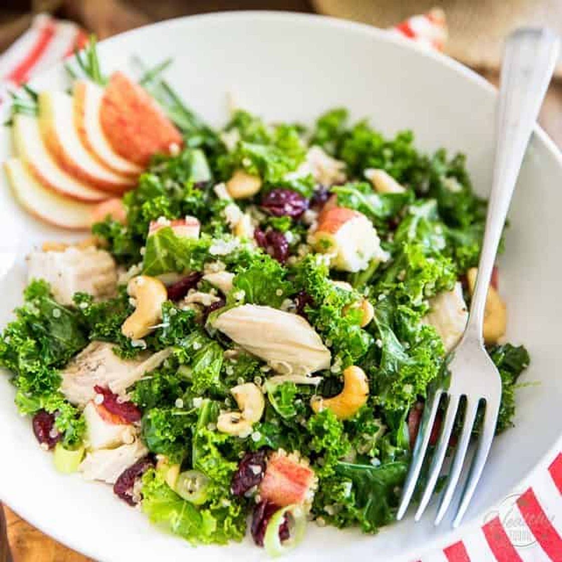 Kale Apple Chicken Salad