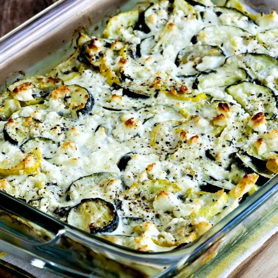Zucchini Feta Bake with Thyme