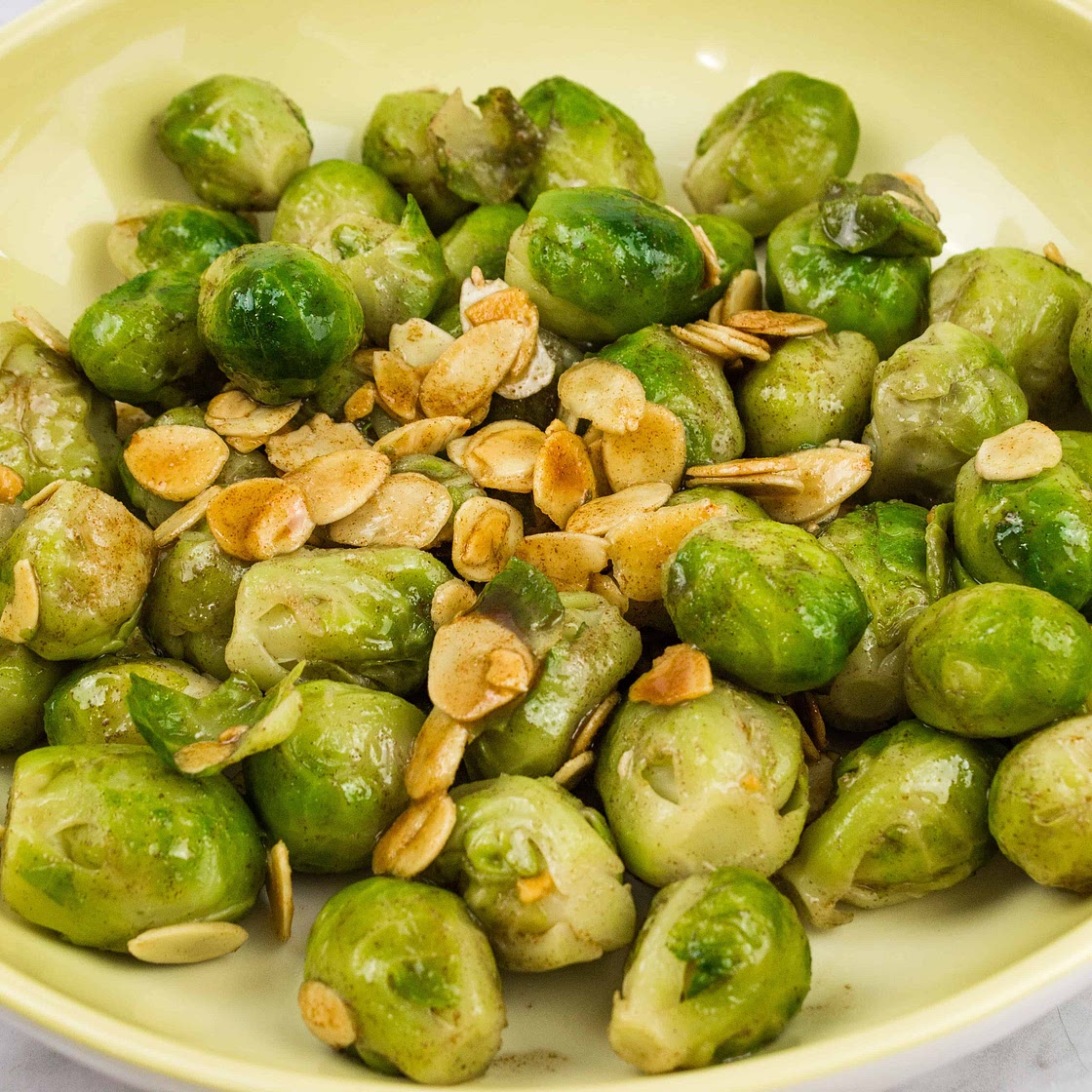Keto Brussels Sprouts with Almonds & Brown Butter