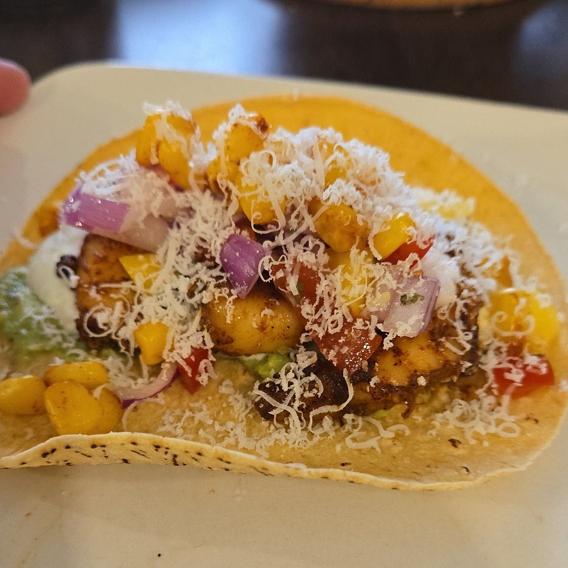 Sheet Pan Hawaiian Pineapple Shrimp Tacos with Creamy Jalapeño Special Sauce