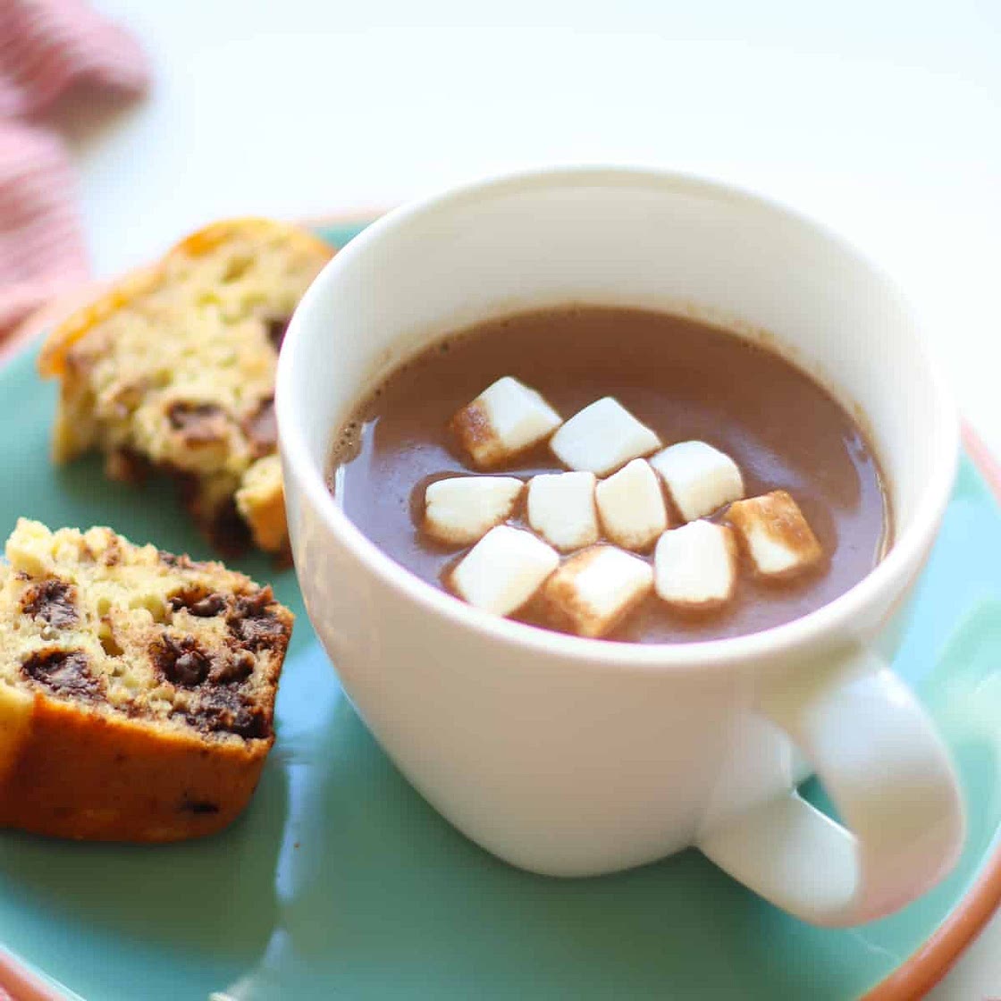 Healthy Hot Chocolate with Peanut Butter