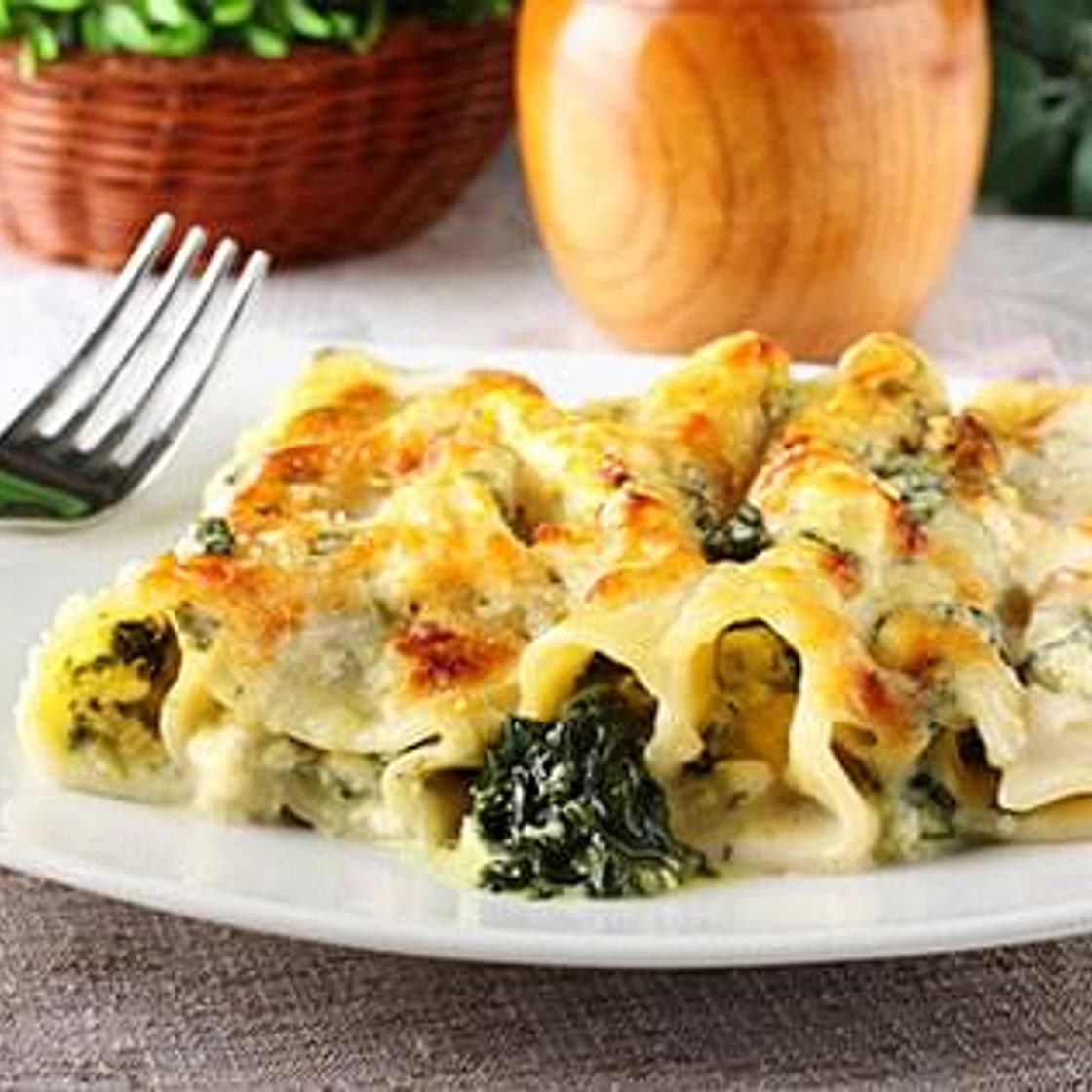 Cannelloni with Cheese and Spinach