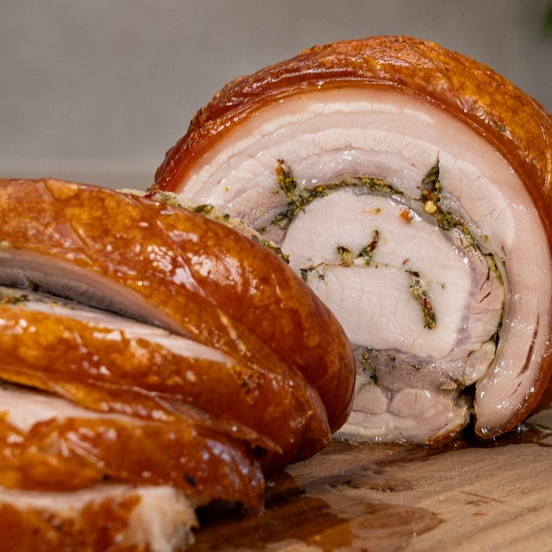 Crispy porchetta