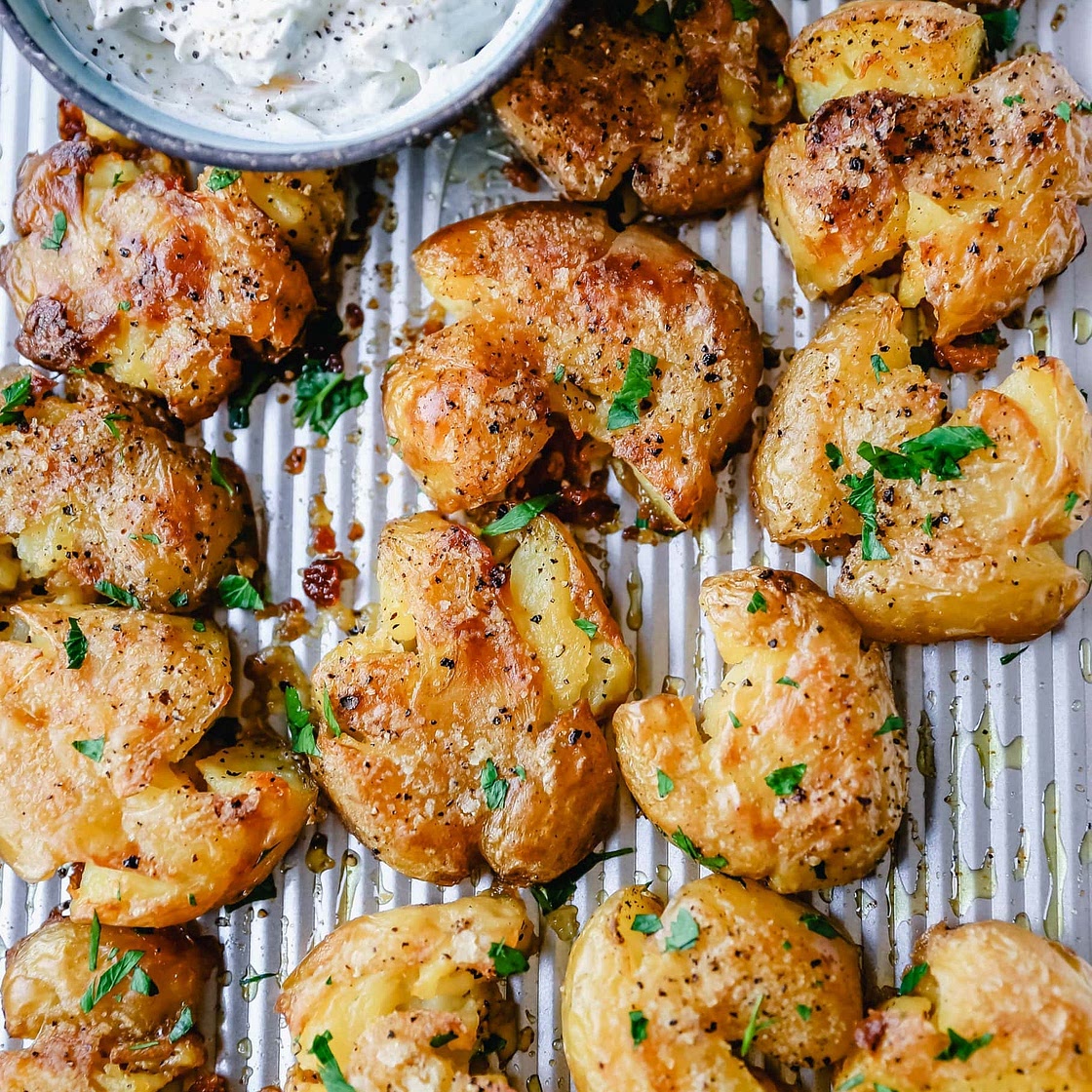 Smashed potatoes