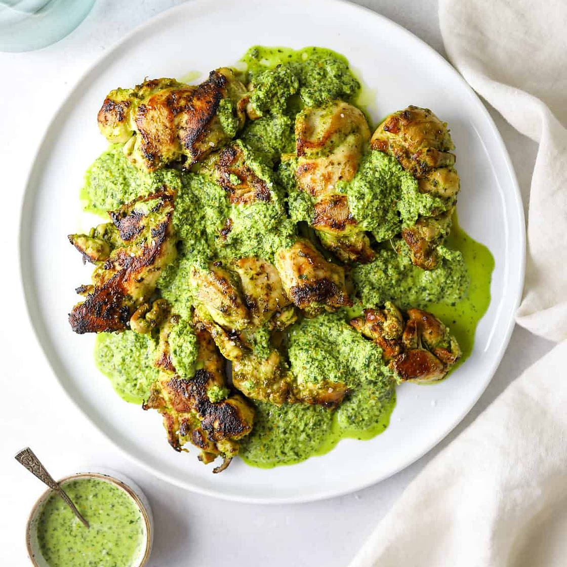 Chicken Thighs with Citrus-Cilantro Salsa Verde