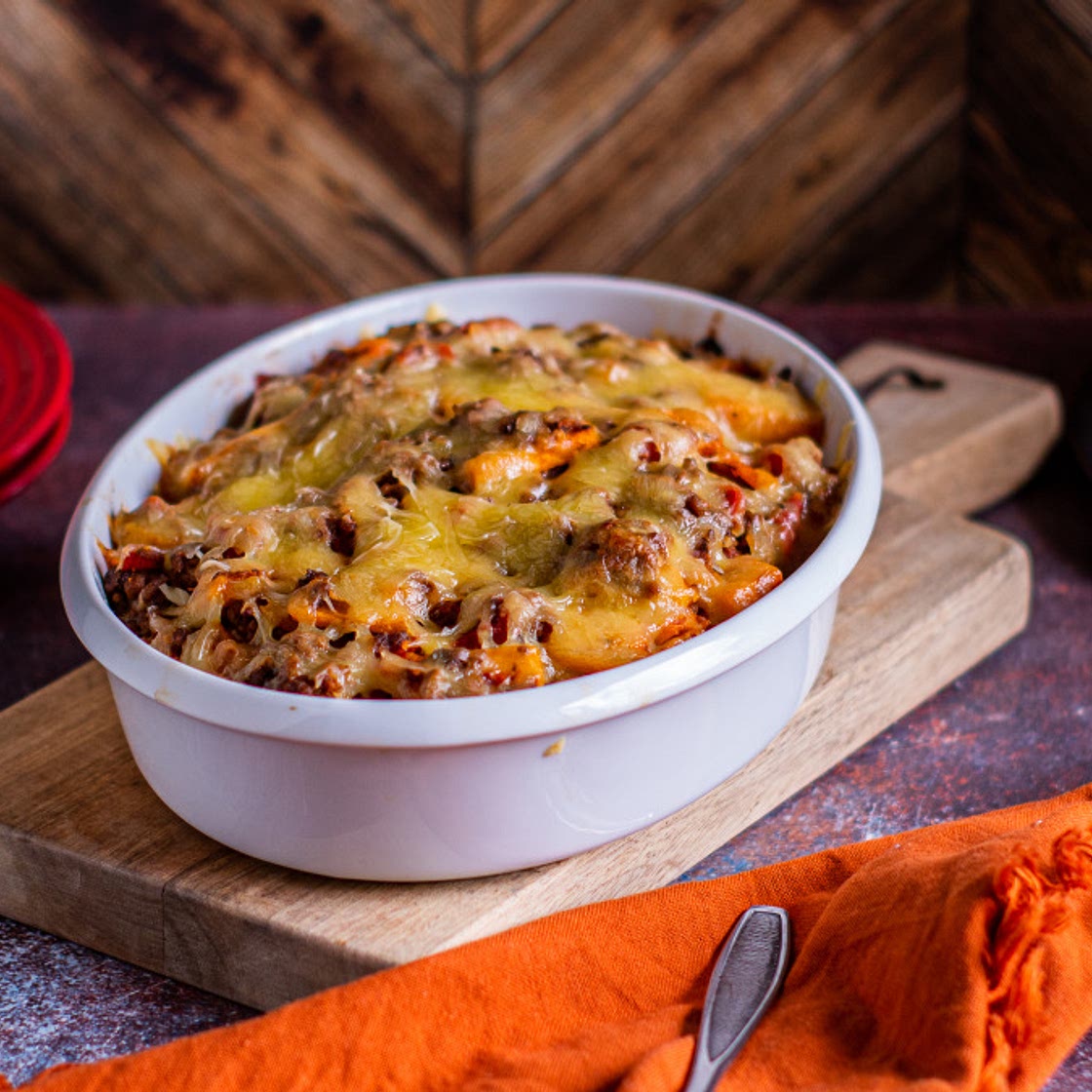 Mexican Squash and Ground Beef Casserole
