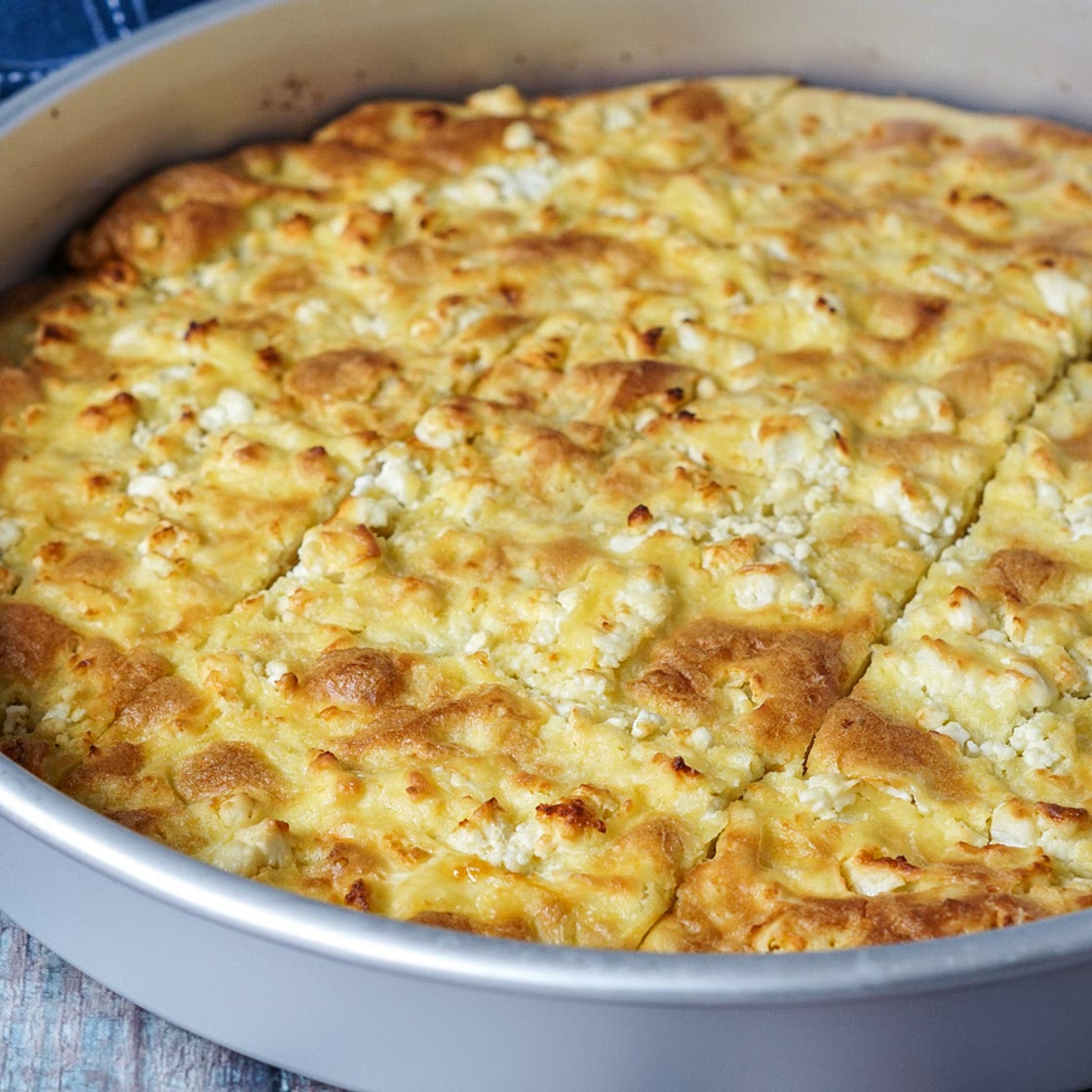 Alevropita (Greek Thin-Batter Feta Pie)