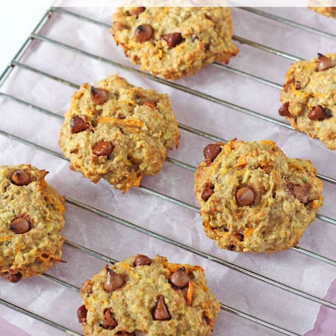 Carrot, Apple & Oat Breakfast Cookies