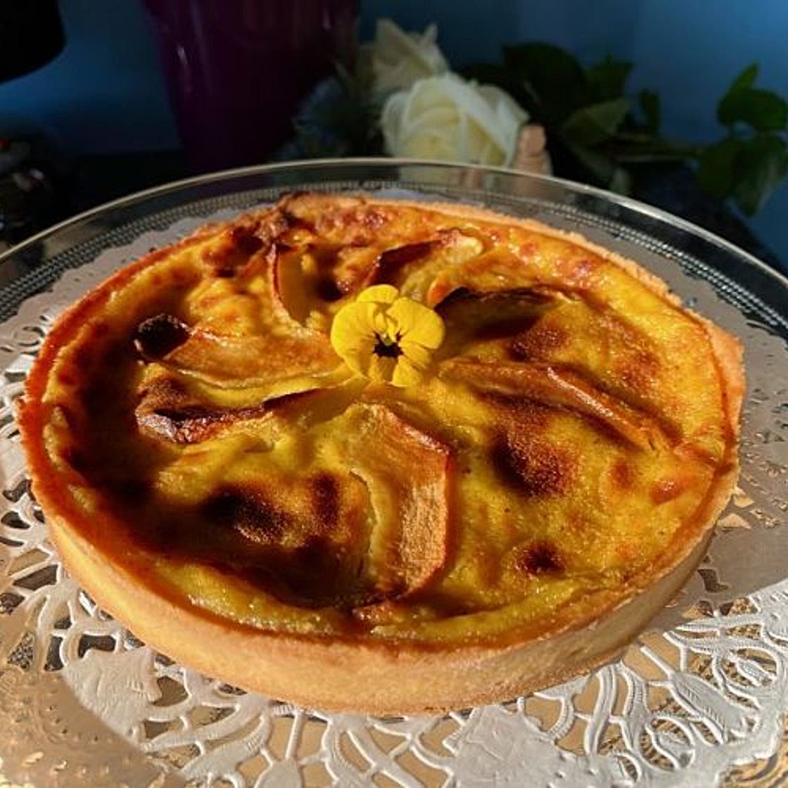 French Apple Custard Tart