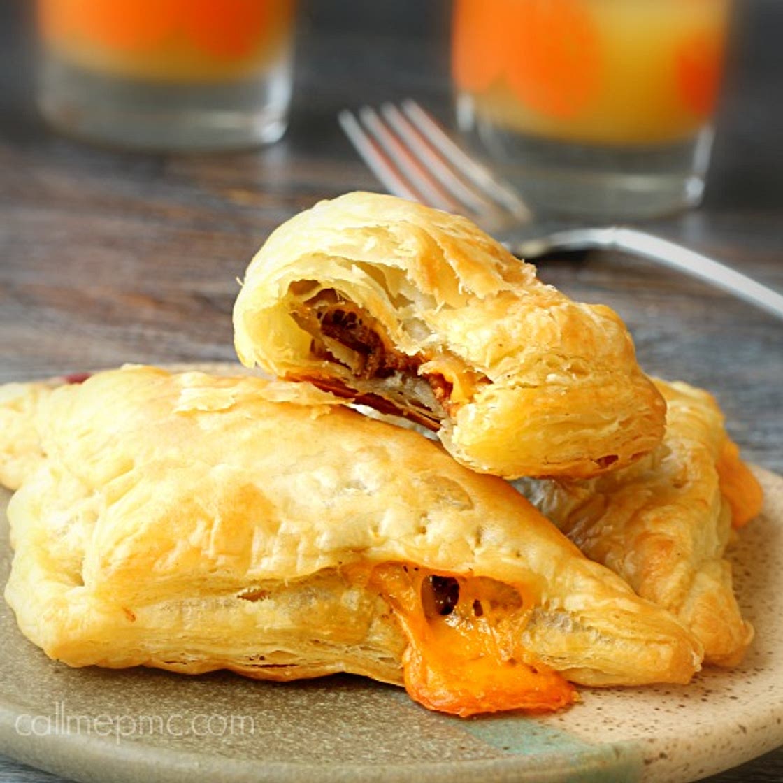 Bacon Cheddar Croissant Turnovers