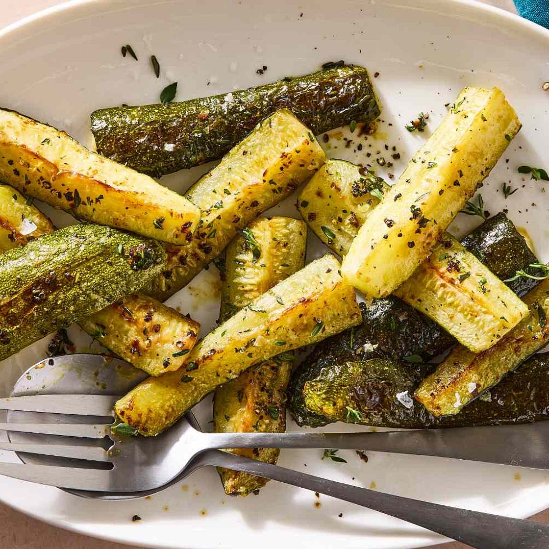 Roasted Zucchini with Garlic