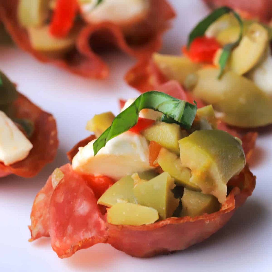 Low Carb Salami Cups