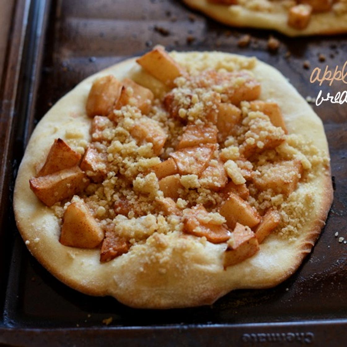 Apple Streusel Breakfast Pizzas (Dairy-Free)