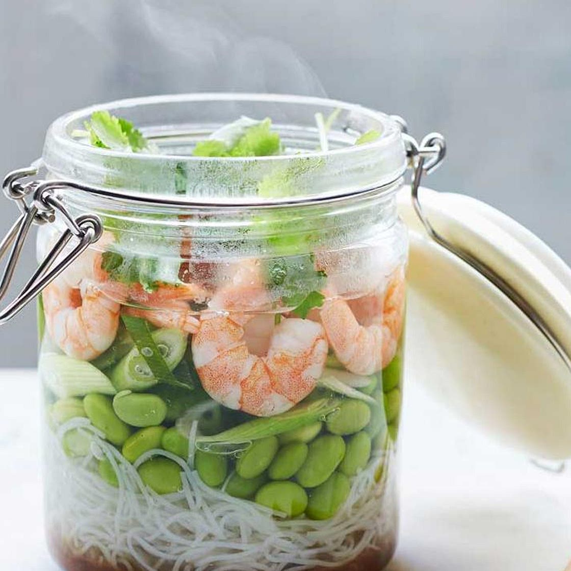 Japanese prawn noodle jar
