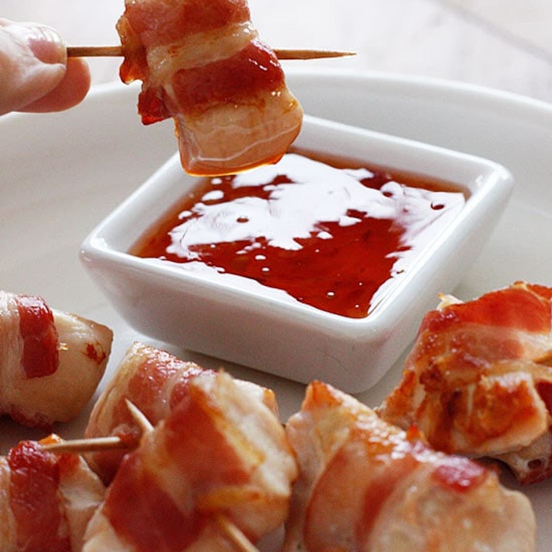 Bacon Wrapped Chicken Bites