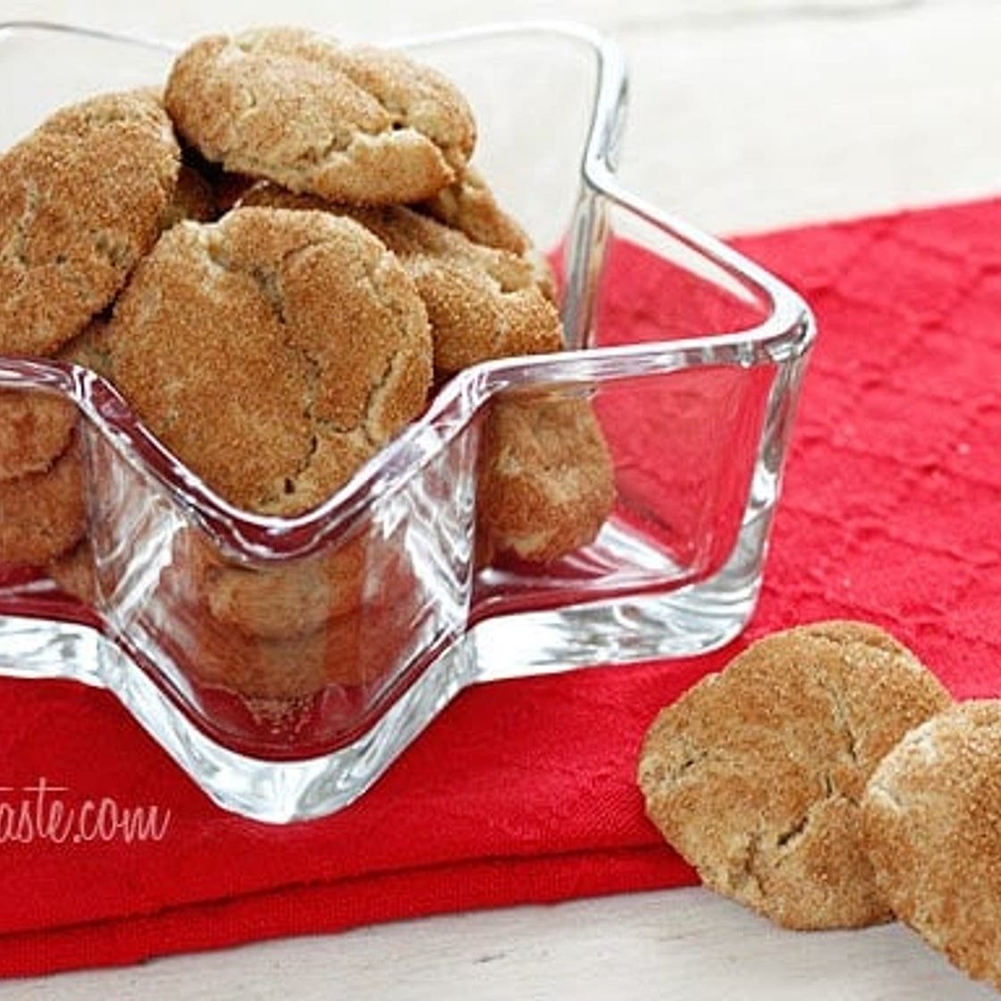 Skinny Whole Wheat Snickerdoodles