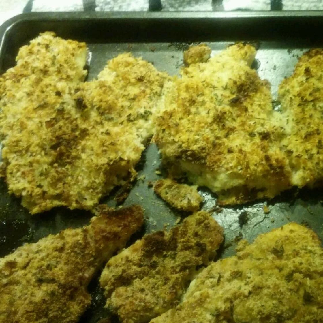Onion Dijon Crusted Catfish
