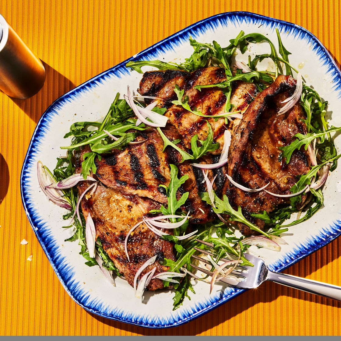 Ginger Beer and Mustard Pork Chops