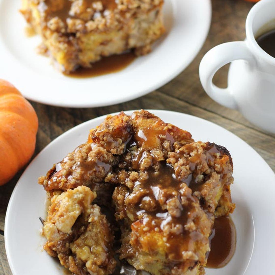 Overnight Pumpkin Cream Cheese French Toast