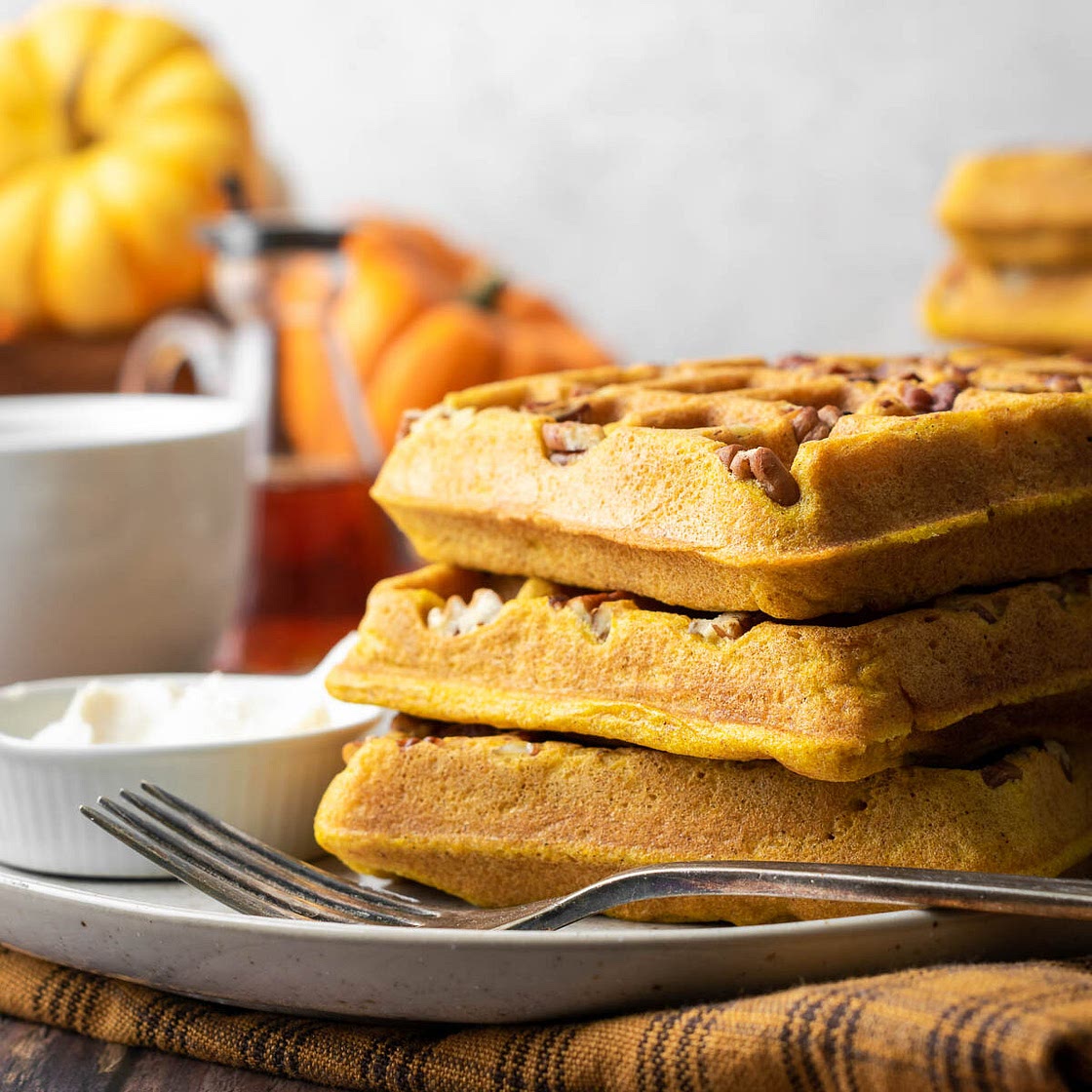 Gluten Free Pumpkin Waffles