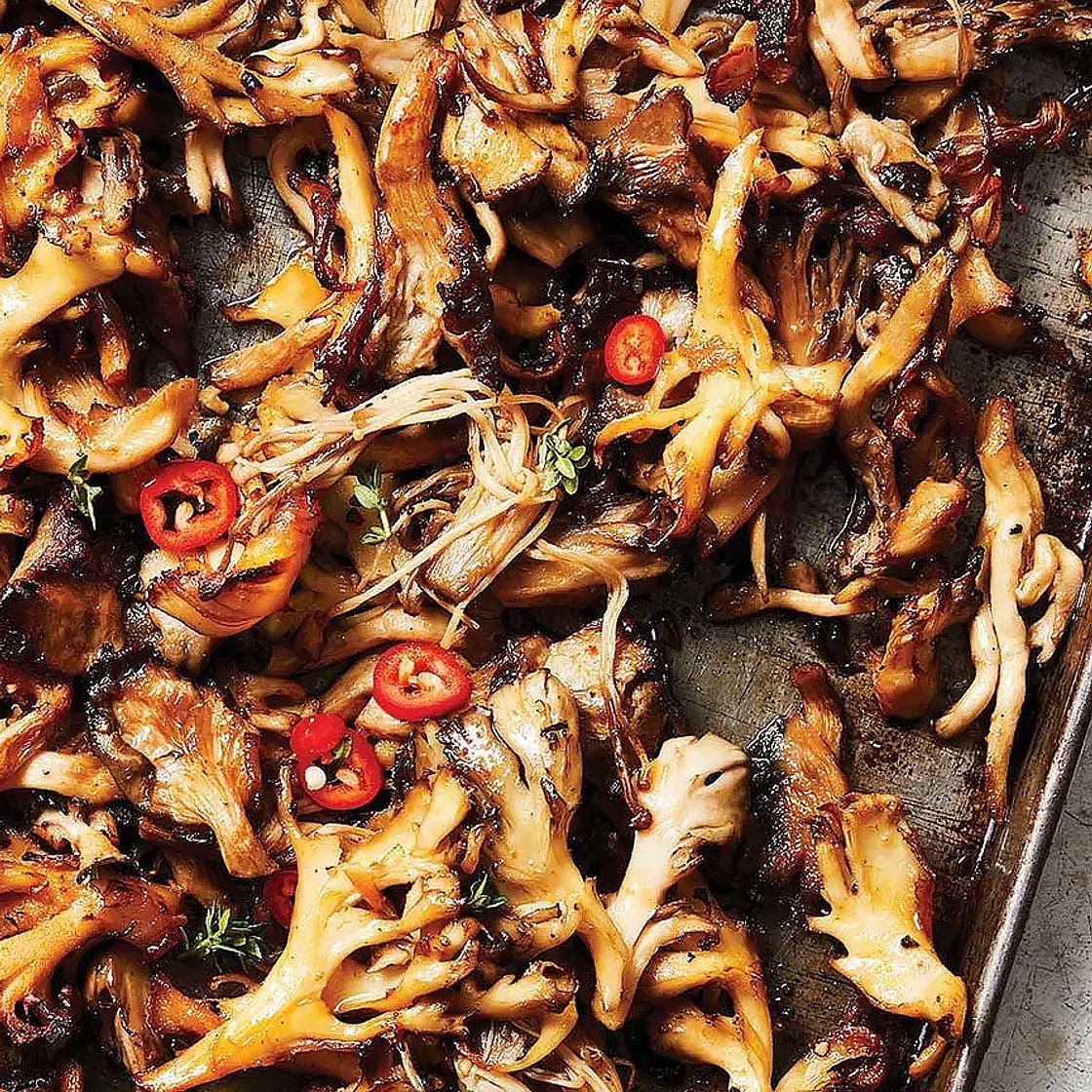 Roasted Mushrooms with Chile-Lemon Oil