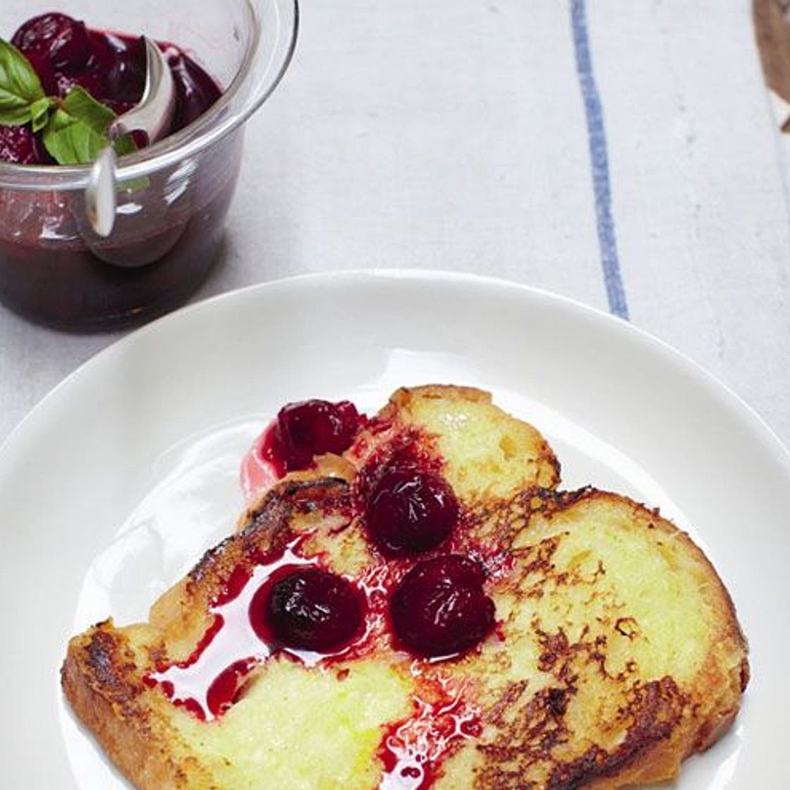 Rachel Khoo's French Toast With Cherry Compote Recipe