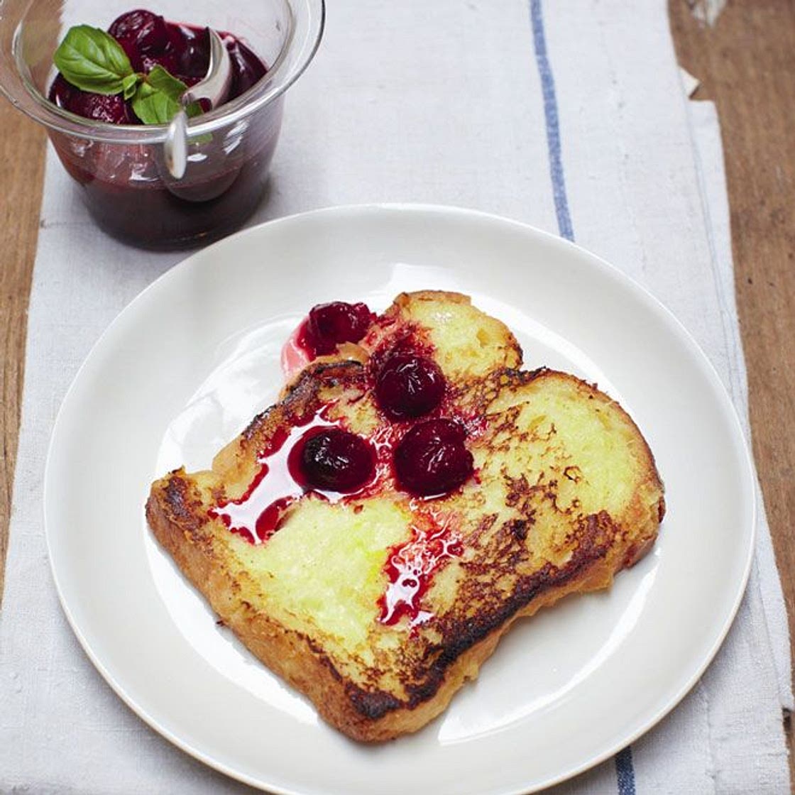 Rachel Khoo's French Toast With Cherry Compote Recipe