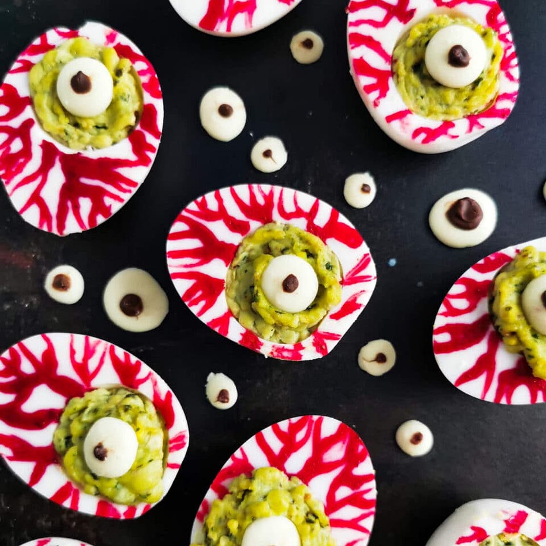 Halloween Deviled Eggs