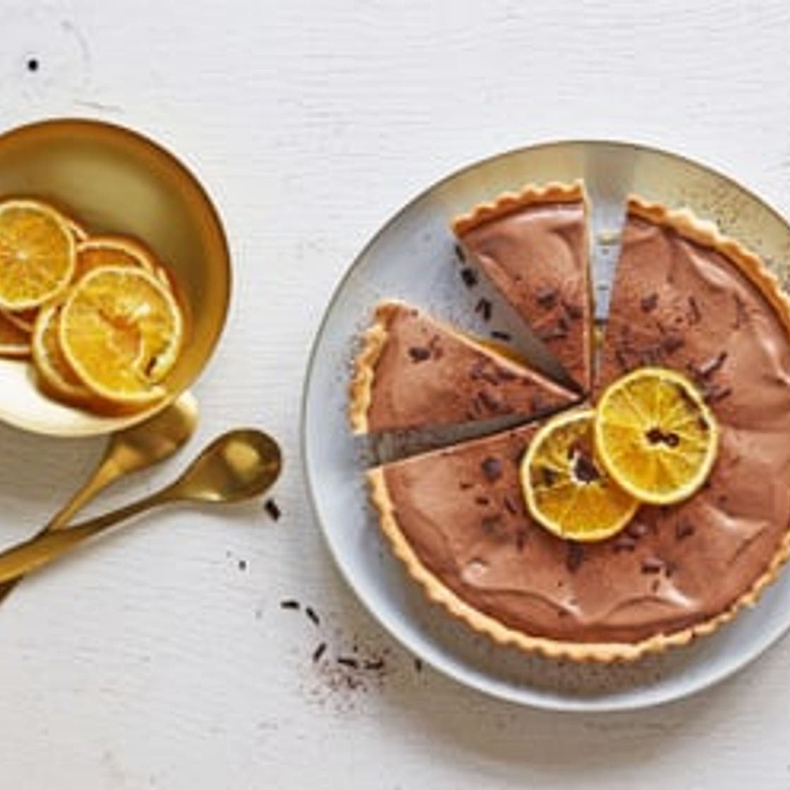 Schokolade-Orangen-Tarte