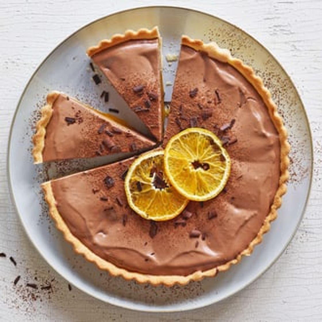 Schokolade-Orangen-Tarte