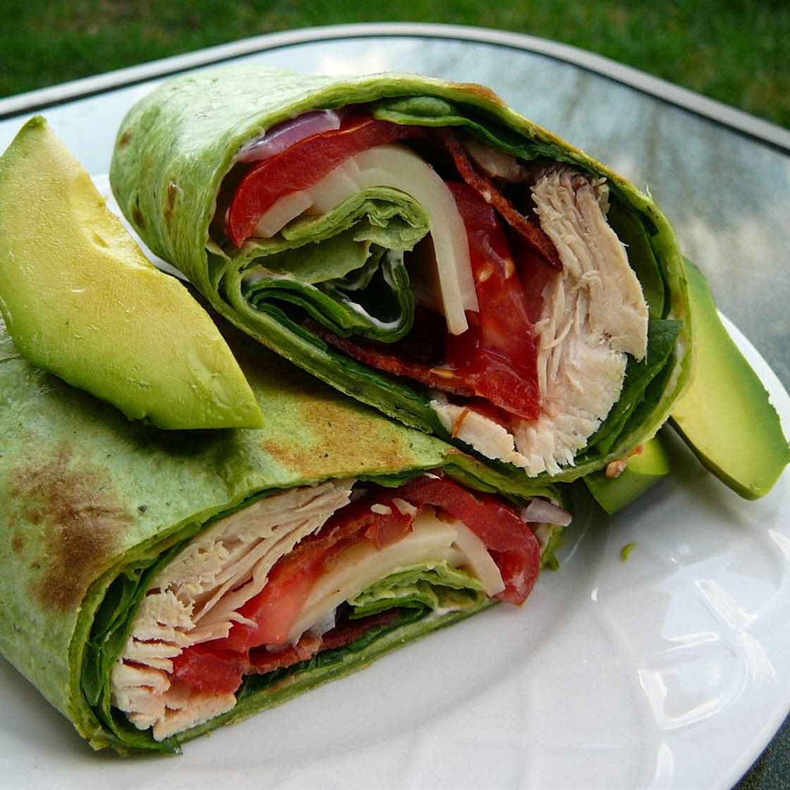 California Club Chicken Wraps