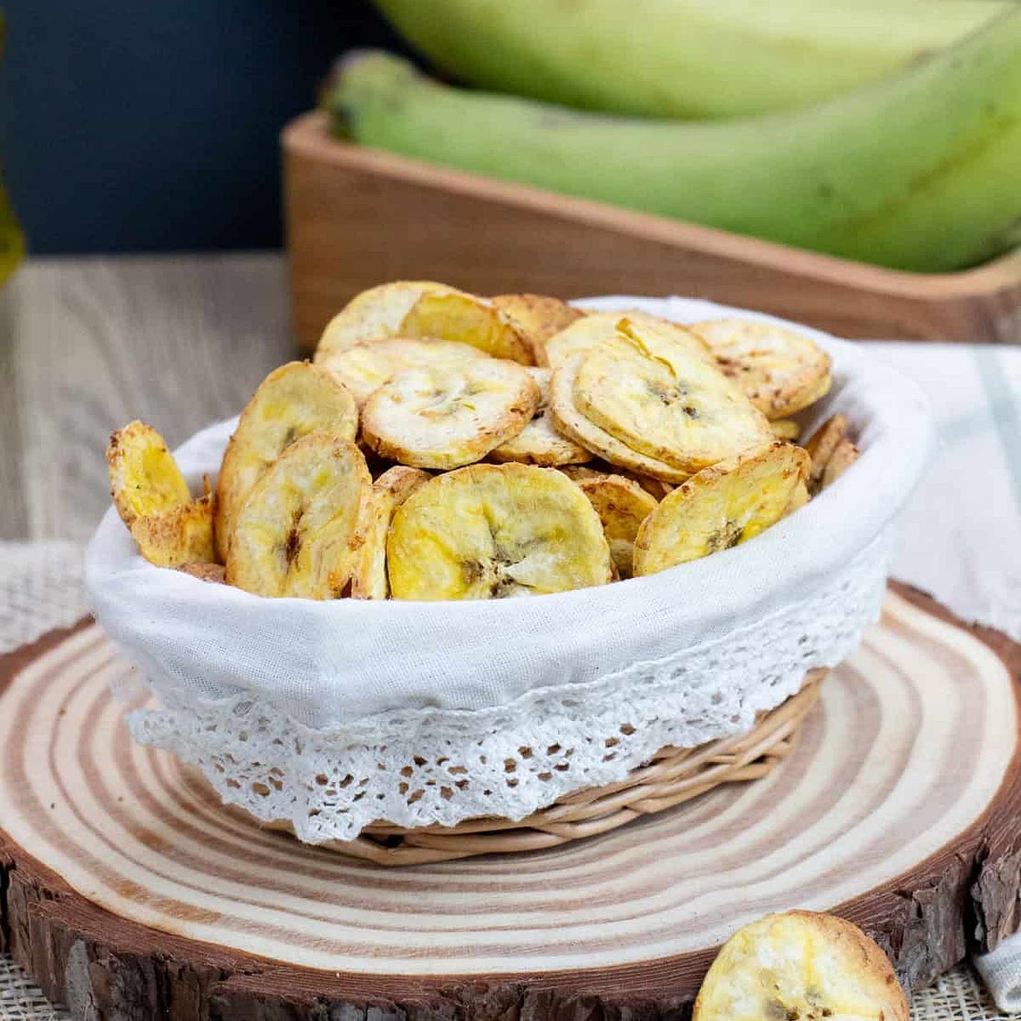 Air Fryer Plantain Chips