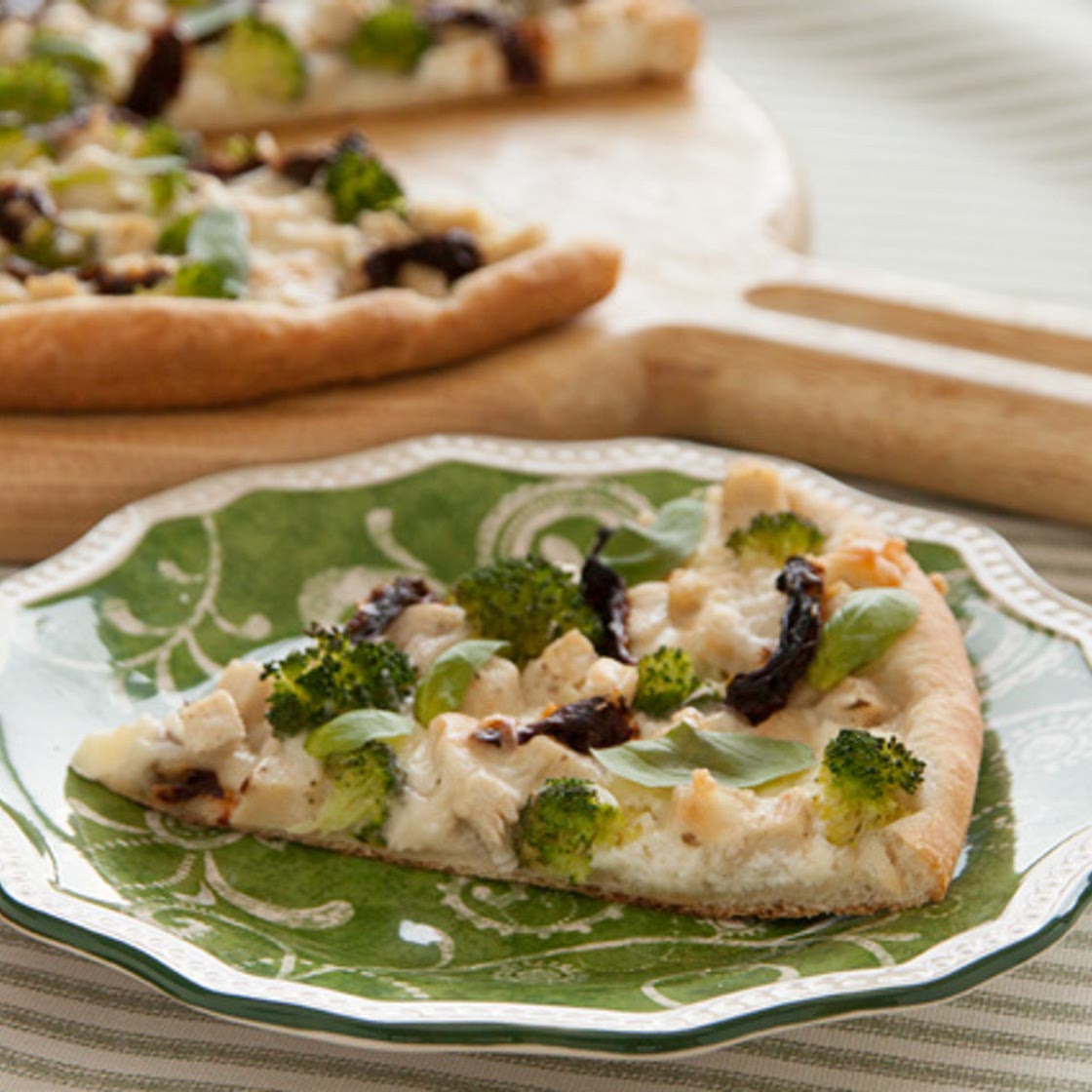 Savory Chicken Vegetable Pizza