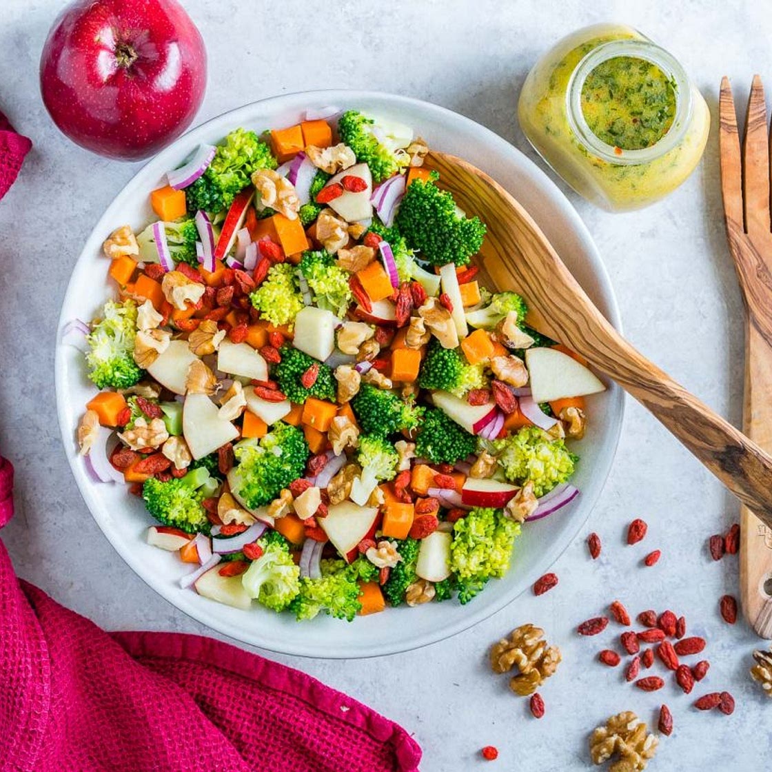 Broccoli + Crisp Apple Salad