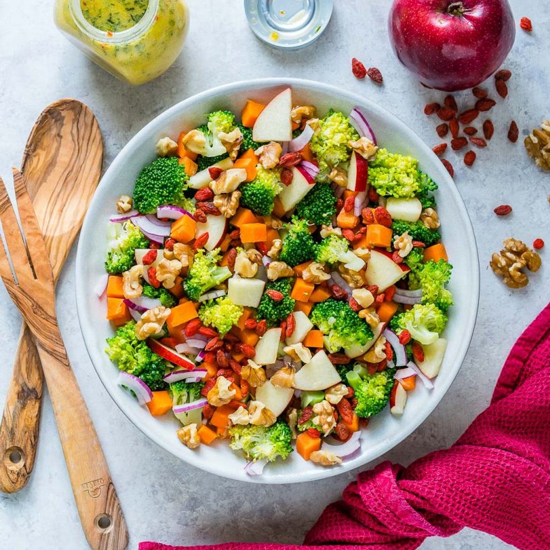 Broccoli + Crisp Apple Salad