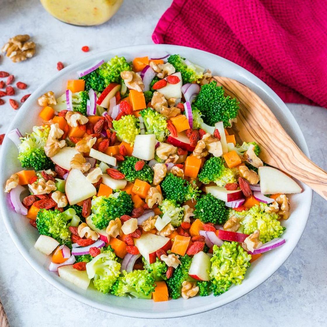 Broccoli + Crisp Apple Salad