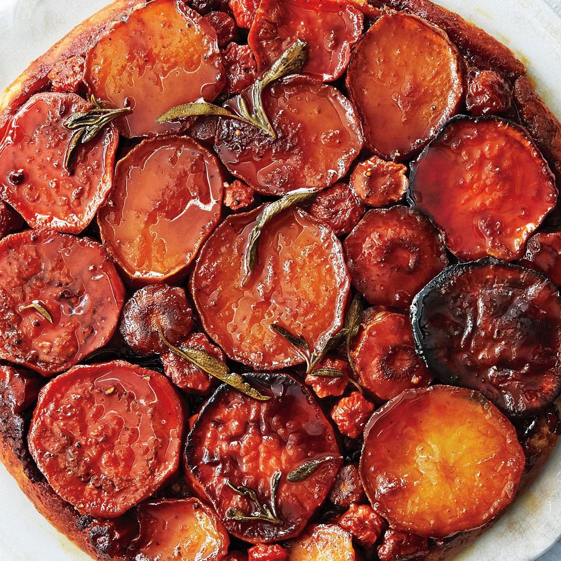 Root Vegetable Tarte Tatin