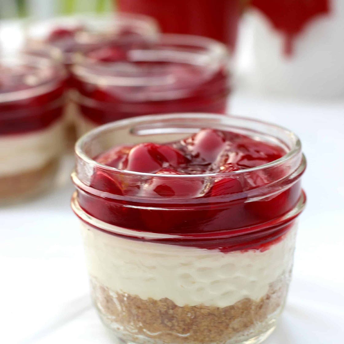 No Bake Cherry Cheesecake