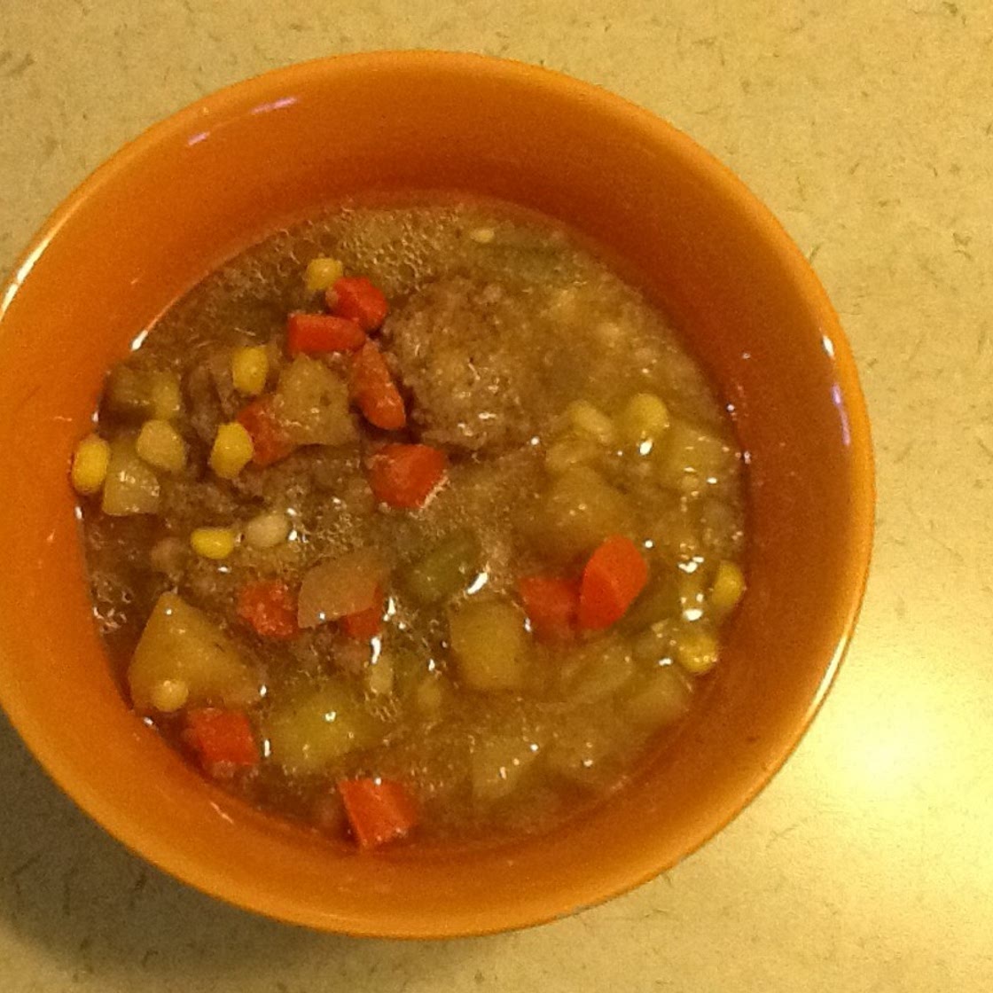 Cheese and Meatball Soup