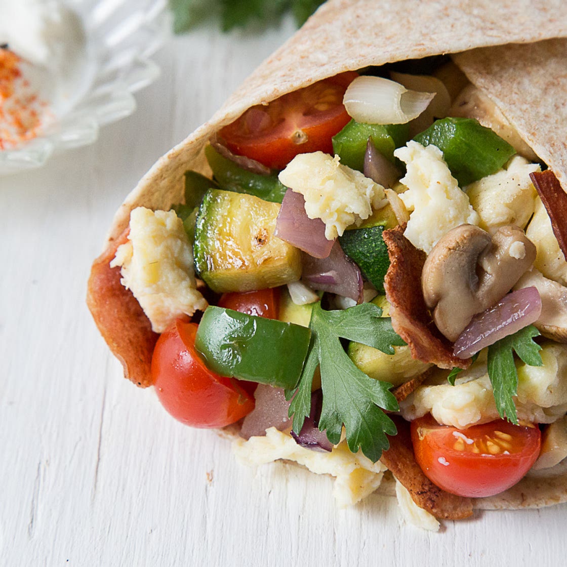 Healthy Italian Breakfast Wraps
