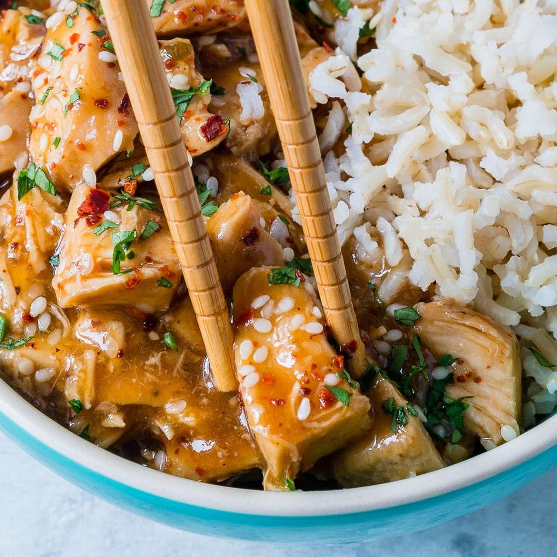 Tangy Crockpot Sesame Chicken Recipe