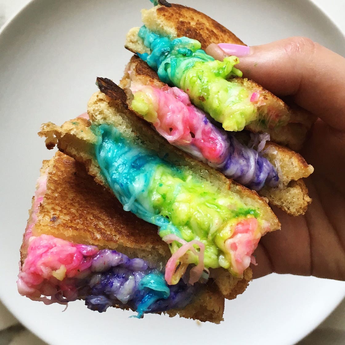 Rainbow Grilled Cheese