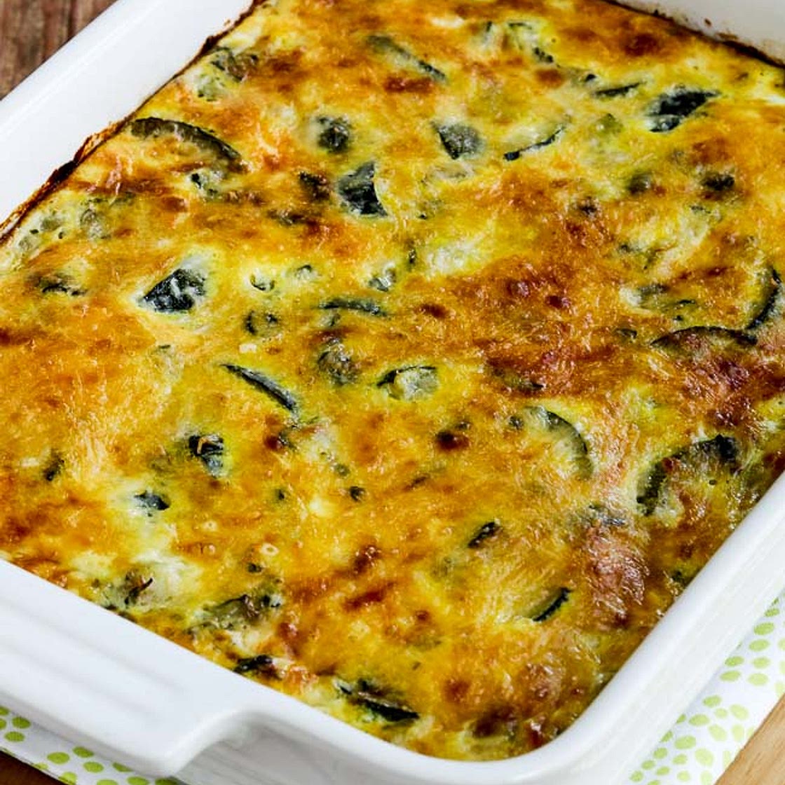 Zucchini Strata (with Basil and Cheese)