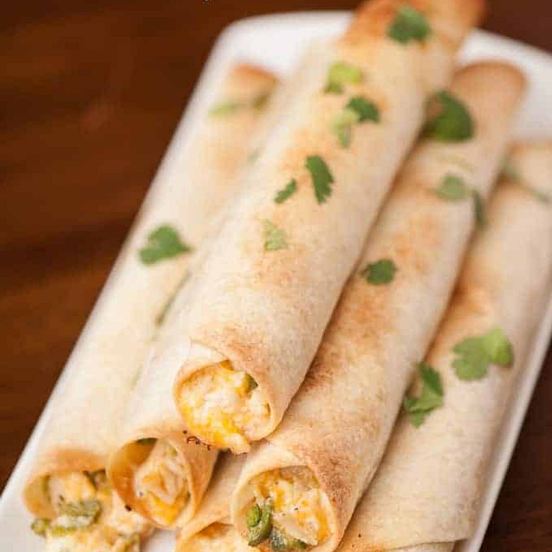 Jalapeno Popper Chicken Flautas