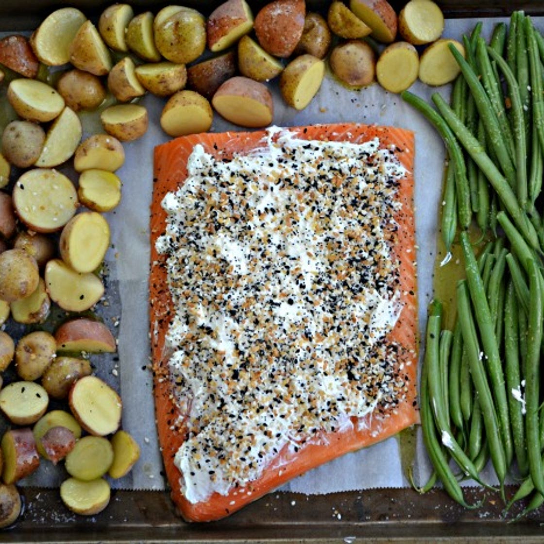 Everything Bagel Sheet Pan Salmon - Make the Best of Everything