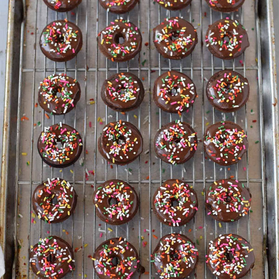 Gluten Free Chocolate Cake Donuts